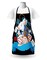 Ambesonne Alice in Wonderland Apron, Rabbit Motion Cups Hearts and Flower Character Alice Cartoon Style, Unisex Kitchen Bib with Adjustable Neck for Cooking Gardening, Adult Size, Multicolor